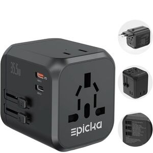 Epicka Compact Universal Travel Adapter 35.5W